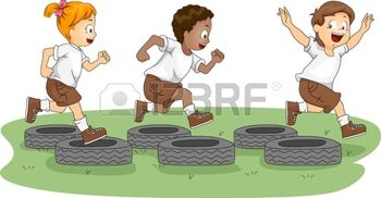 10560197-illustration-des-enfants-dans-une-course--obstacles
